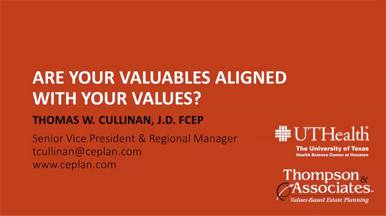 Align with your values webinar