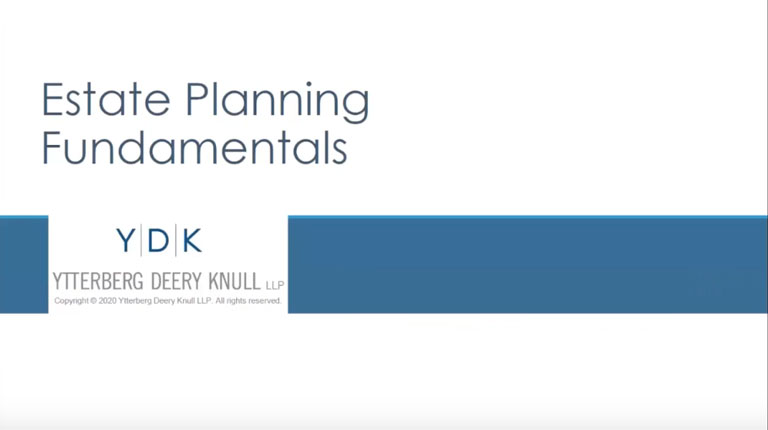 Estate Planning Fundamentals Webinar webinar